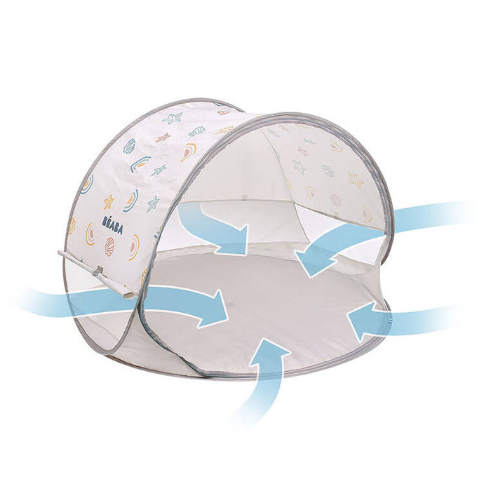 Beaba - Breezy Anti UV šotor 0/48 m - Clay Earth