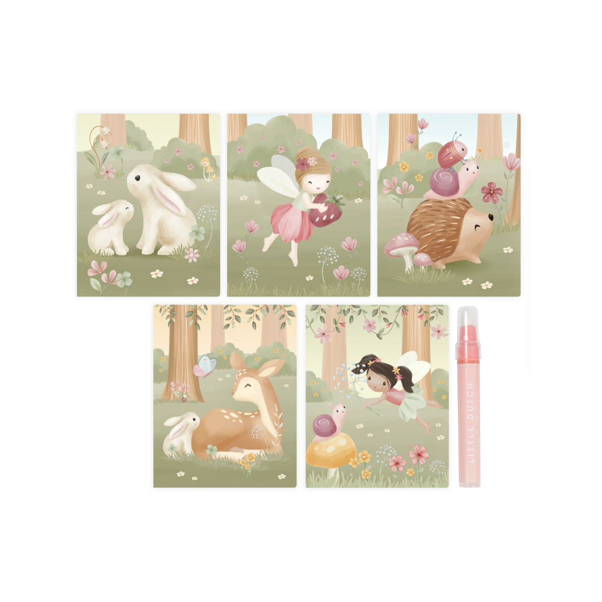 Little Dutch - Rosa Fairy Garden Water Magic book