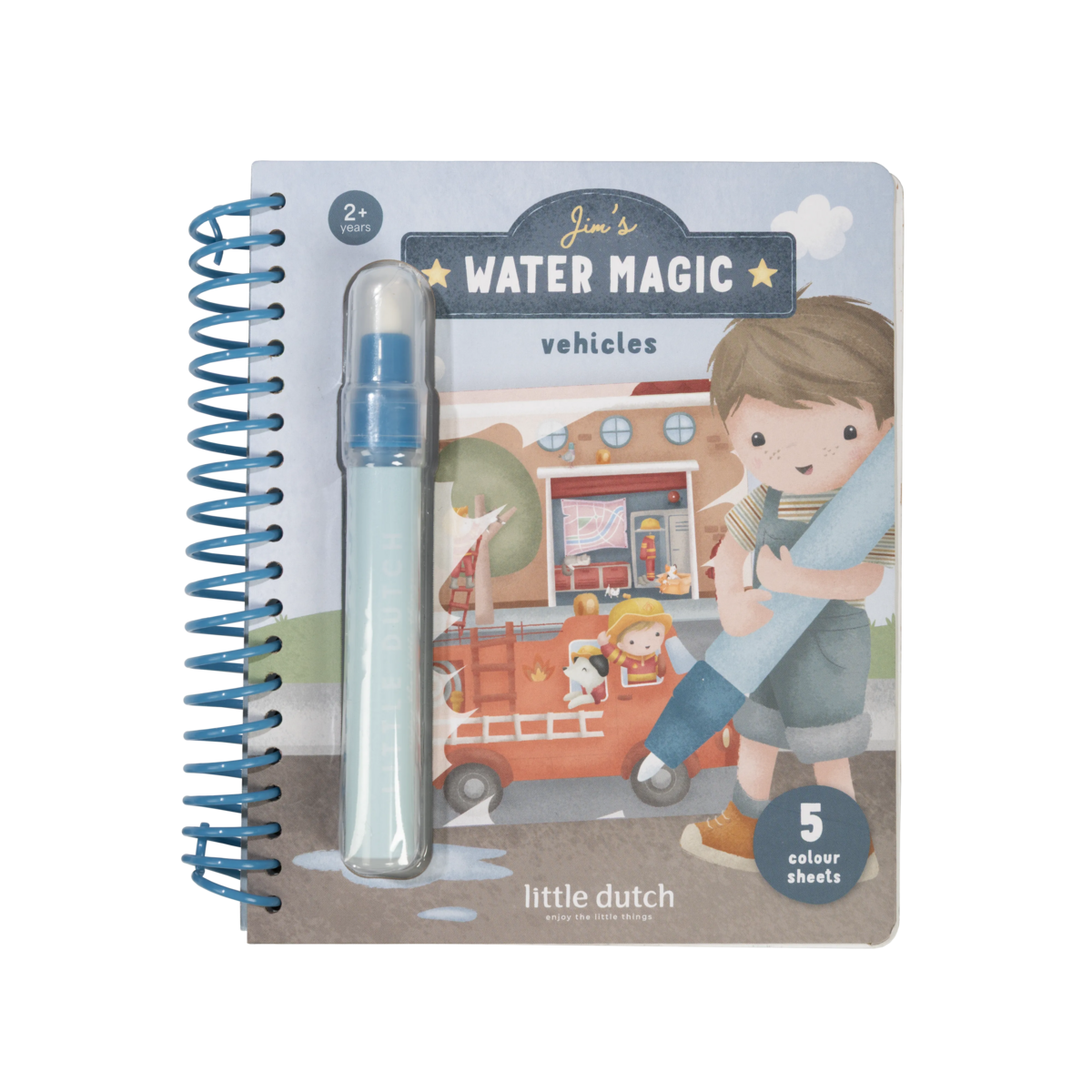 Little Dutch - Jim & Vehicles Water Magic book