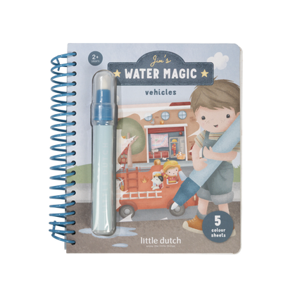 Little Dutch - Jim & Vehicles Water Magic book