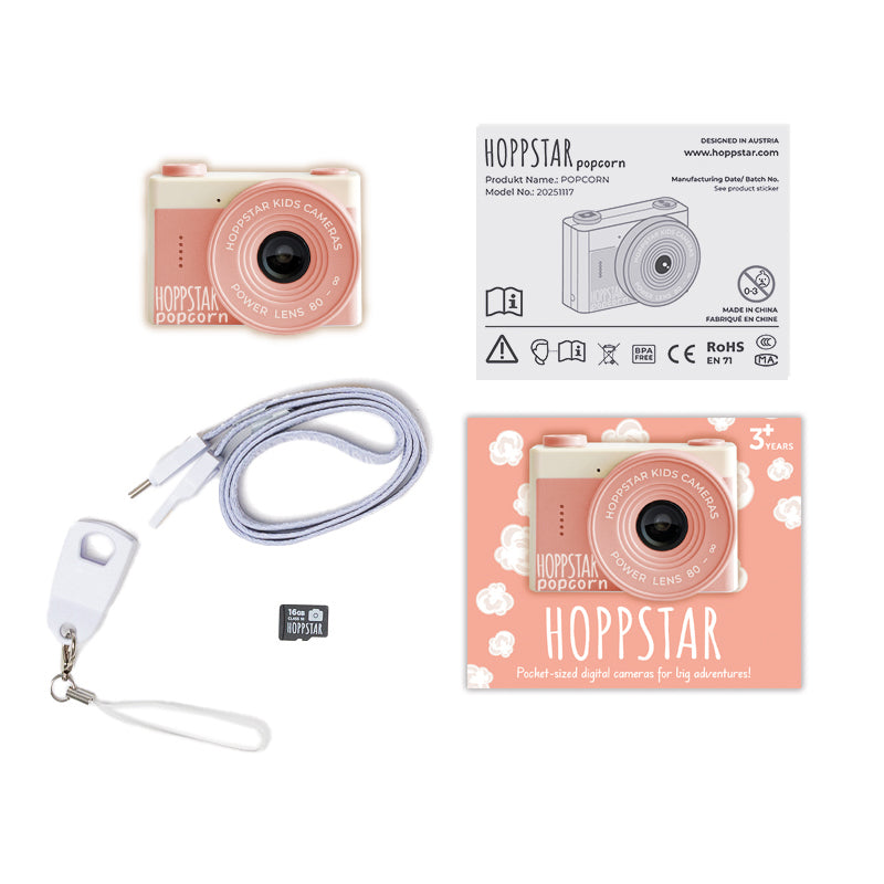 Hoppstar - Otroški digitalni fotoaparat Popcorn - Sorbet