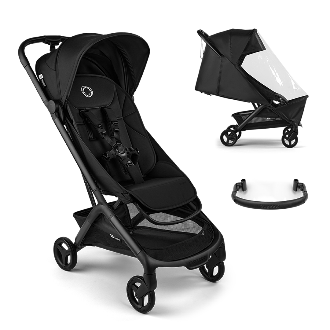 Bugaboo - Otroški voziček Butterfly 2, komplet - Black/Heritage Black