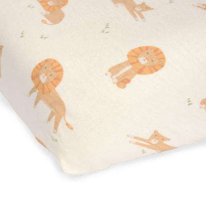 Little Dutch - Otroška napenjalna rjuha muslin - Safari Leo (60x120)