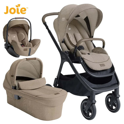 Joie - Otroški voziček Finiti™ + i-Level™ Pro - Signature Sandstone (3v1) - Luxbaby