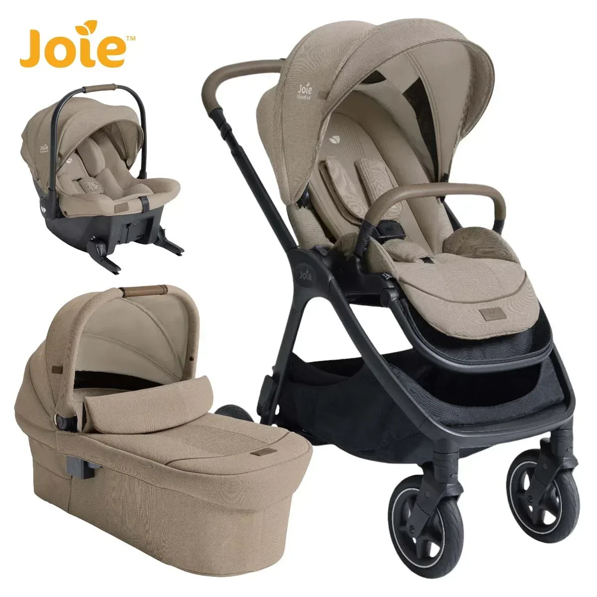 Joie - Otroški voziček Finiti™ + Sprint - Signature Sandstone (3v1)