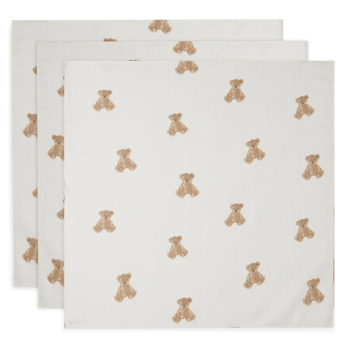 Jollein - Komplet 3 tetra pleničk - Teddy Bear