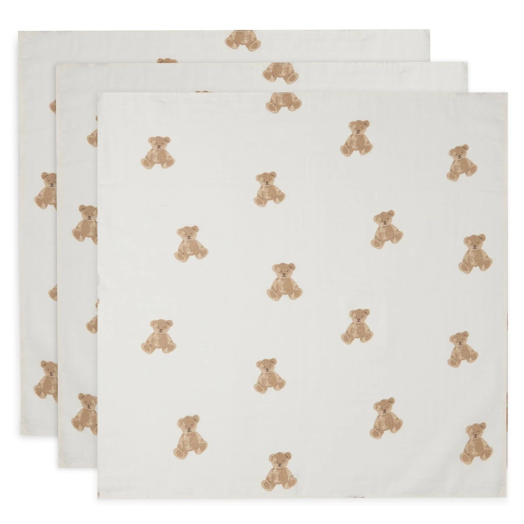 Jollein - Komplet 3 tetra pleničk - Teddy Bear