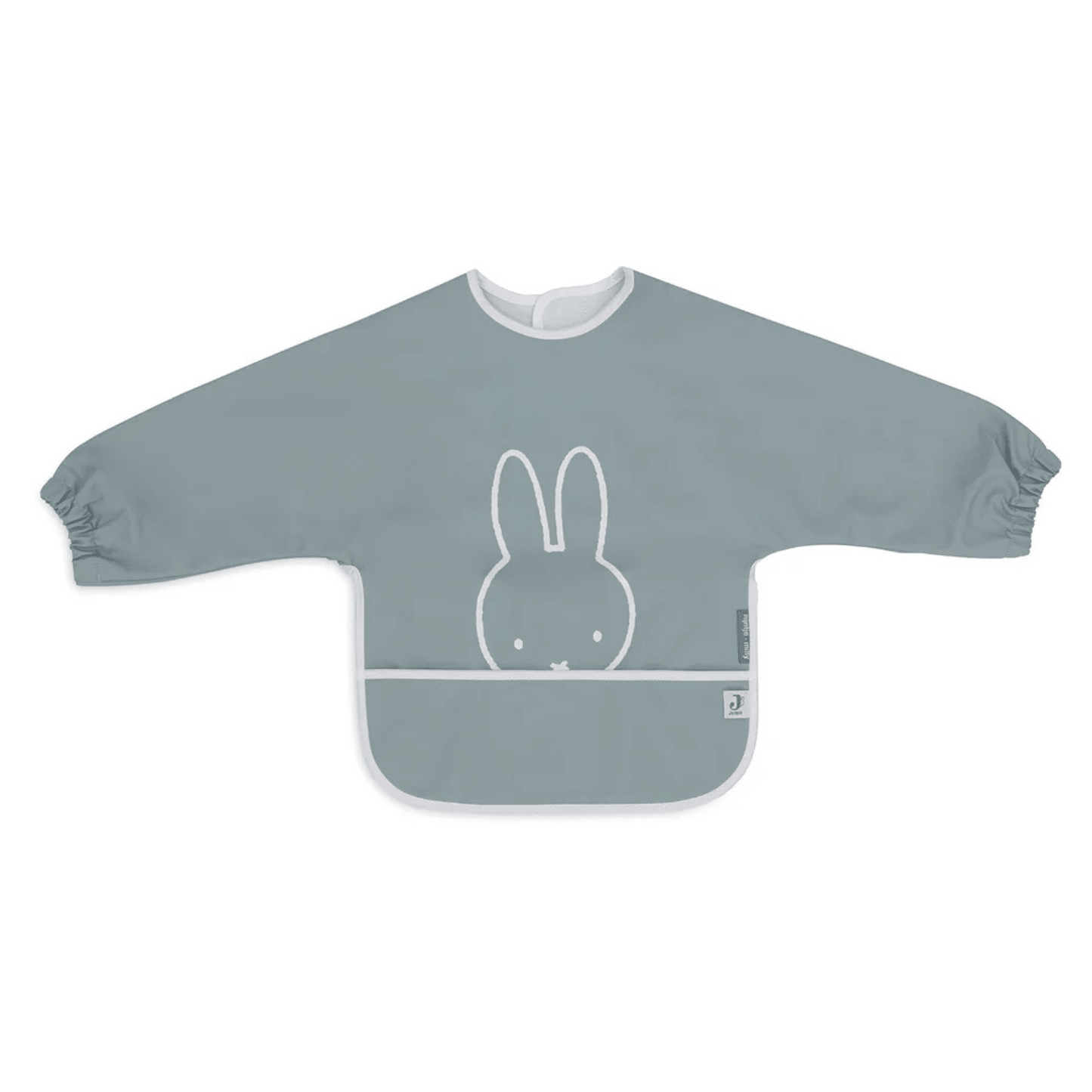 Jollein - Nepremočljiv slinček z rokavi Miffy Peekaboo - Sea Green
