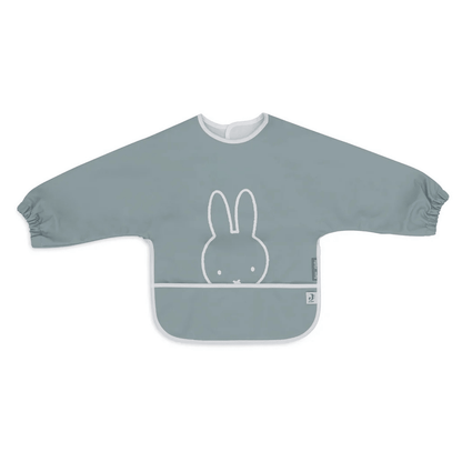 Jollein - Nepremočljiv slinček z rokavi Miffy Peekaboo - Sea Green