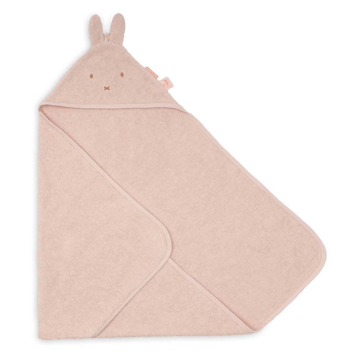 Jollein - Brisača s kapuco - Miffy Silk Rose (75 × 75 cm)