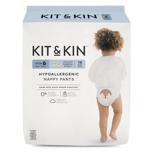 Kit&amp;Kin - Organic Pants Diapers XL Size 6 (15+ kg) 18 pieces
