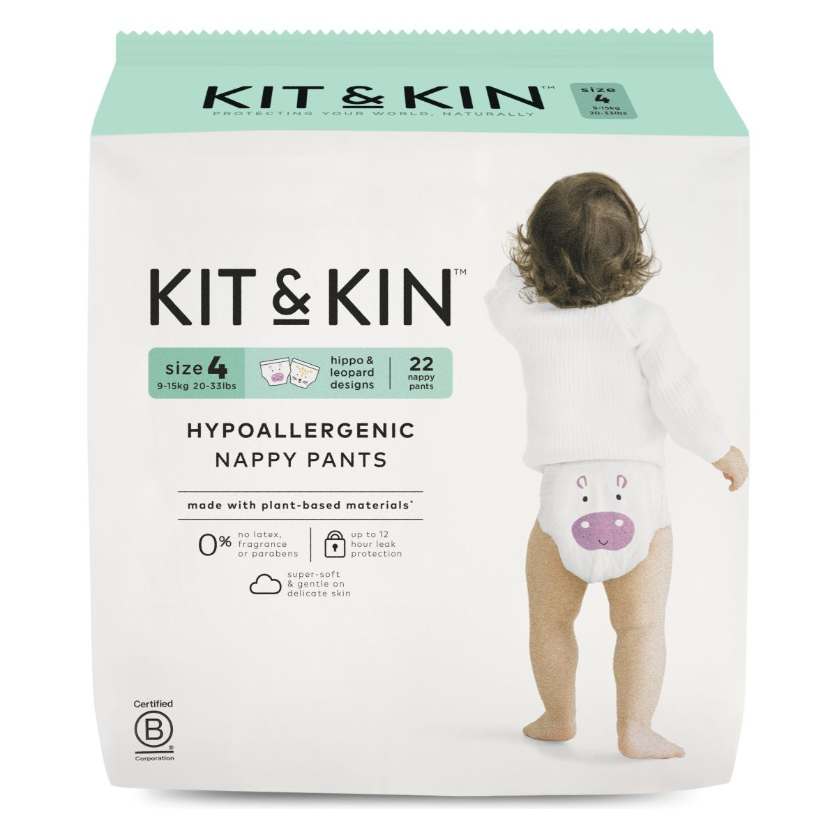 Kit&Kin - Organske Maxi pelene za bebe Veličina 4 (9-15 kg) 22 komada
