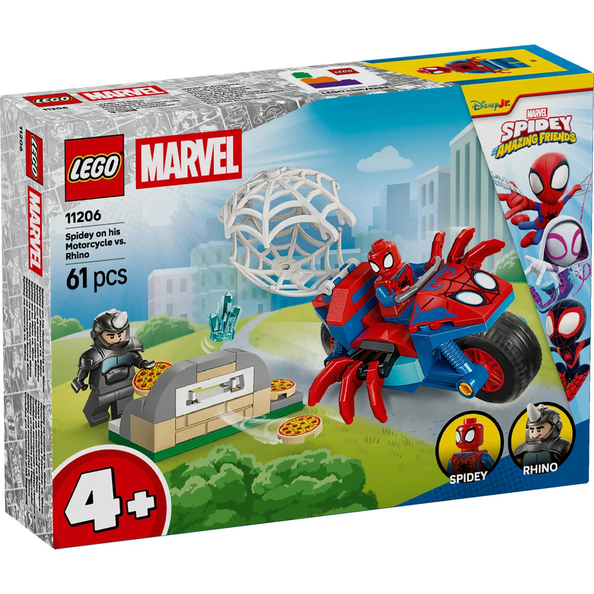 Lego Spidey - Spidey na motorju proti Rhinu
