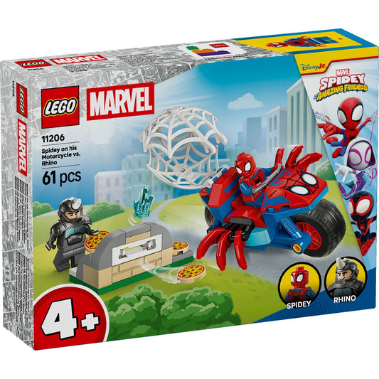 Lego Spidey - Spidey na motorju proti Rhinu
