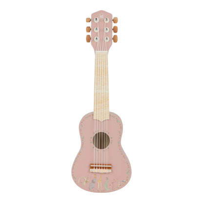 Little Dutch - Lesena kitara Safari Friends - Pink