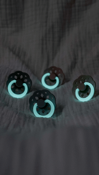 BIBS - Okrogla duda Boheme nočna, lateks - Blush/Vanilla Glow - 230123 Luxbaby