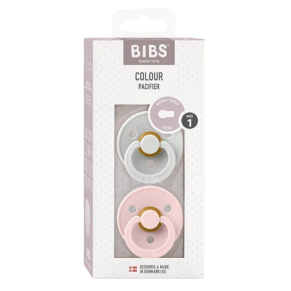 BIBS - Okrogla duda Colour, lateks - Haze/Blossom - 110279 Luxbaby