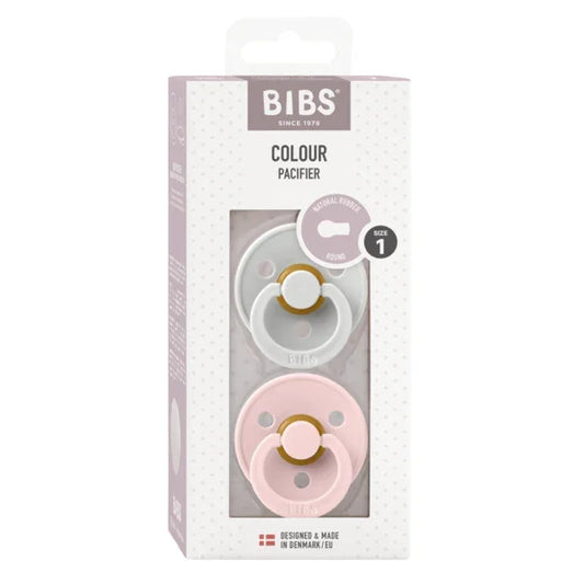 BIBS - Okrogla duda Colour, lateks - Haze/Blossom - 110279 Luxbaby