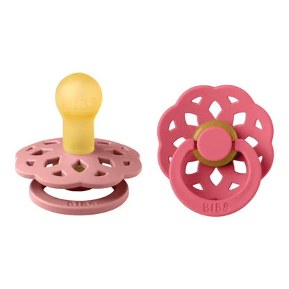 BIBS - Okrogla duda Boheme, lateks - Dusty Pink/Coral - 230143 Luxbaby