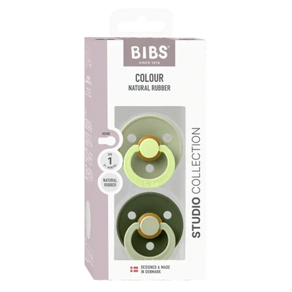 BIBS Studio - Okrogla duda Colour Fusion, lateks - Sage/Hunter Green