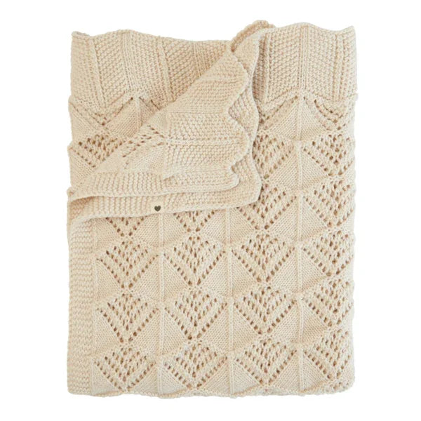 BIBS - Pletena odejica - Wavy Ivory - 9406216 Luxbaby