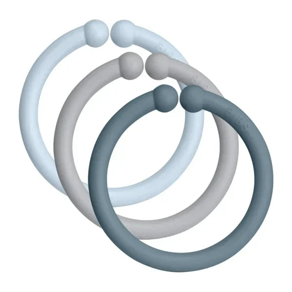 BIBS - Igralni obročki - Blue Mix