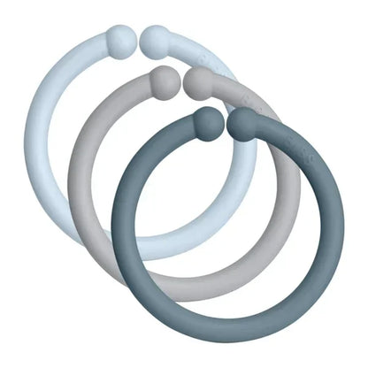 BIBS - Igralni obročki - Blue Mix