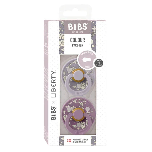 BIBS x Liberty - Okrogla duda Colour, lateks - Capel Fossil Grey Mix