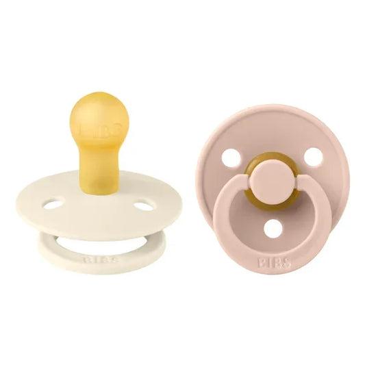 BIBS - Okrogla duda Colour, lateks - Ivory/Blush