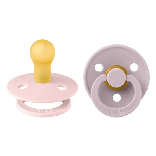 BIBS - Okrogla duda Colour, lateks - Blossom/Dusky Lilac