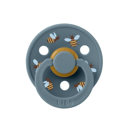 BIBS Studio - Okrogla duda Colour, lateks - Bumblebee Friends Petrol - 10024260C Luxbaby