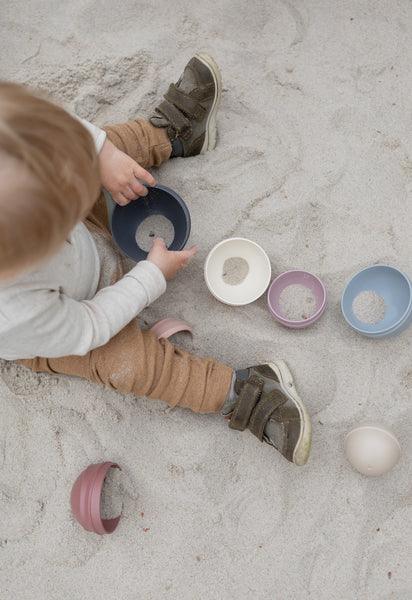 BIBS - Stolp za zlaganje - Pastel Rainbow - 4100100 Luxbaby