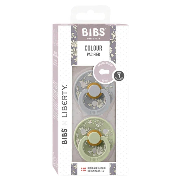 BIBS x Liberty - Okrogla duda Colour, lateks - Capel Sage Mix