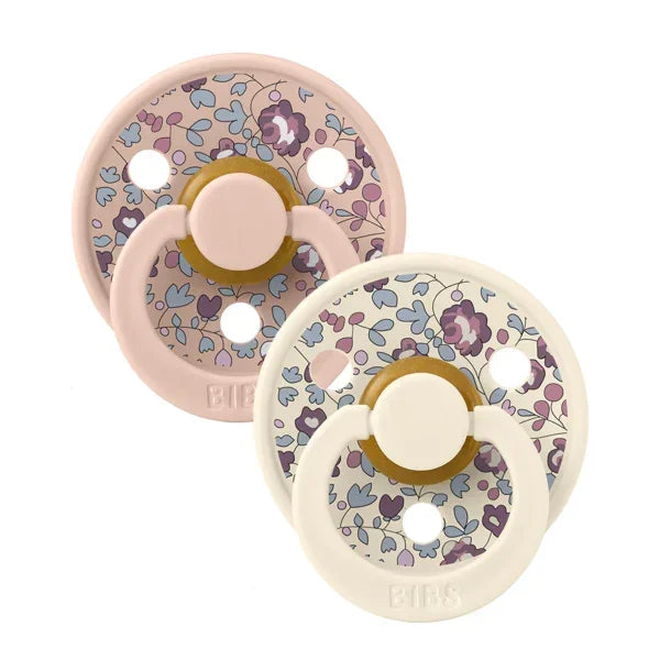 BIBS x Liberty - Okrogla duda Colour, lateks - Eloise Blush Mix