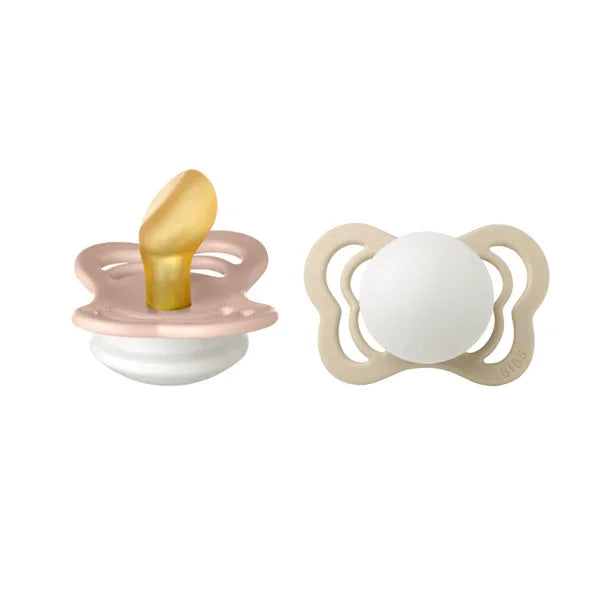 BIBS - Anatomska duda Couture nočna, lateks - Blush/Vanilla Glow - 1800319 Luxbaby