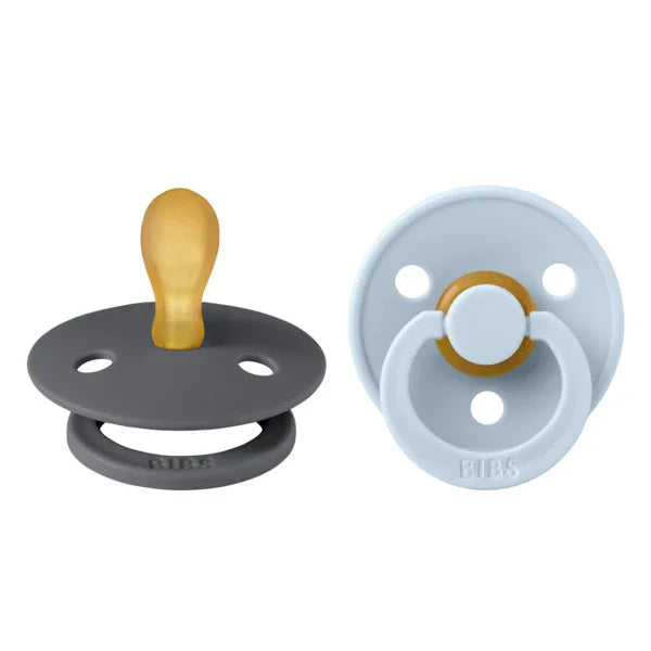 BIBS - Simetrična duda Colour, lateks - Iron/Baby Blue - 2121424 Luxbaby