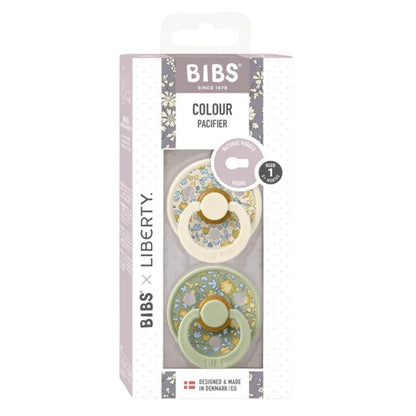 BIBS x Liberty - Okrogla duda Colour, lateks - Eloise Sage Mix