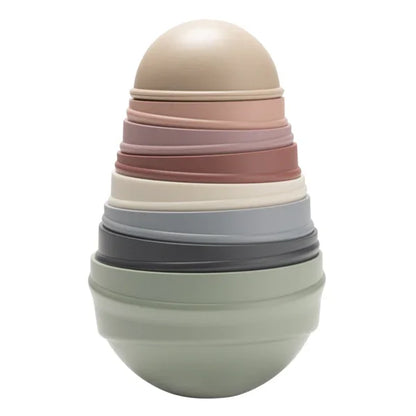 BIBS - Stolp za zlaganje - Pastel Rainbow - 4100100 Luxbaby