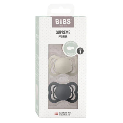 BIBS - Simetrična duda Supreme, lateks - Sand/Iron