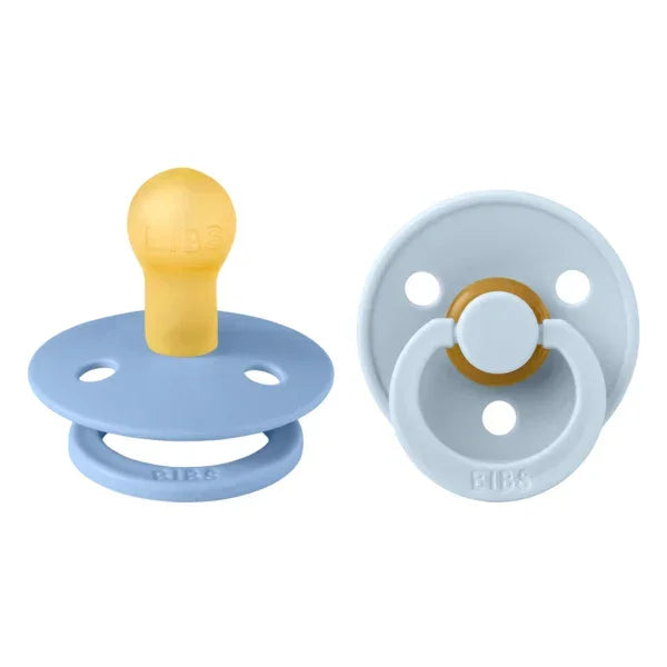 BIBS - Okrogla duda Colour, lateks - Sky Blue/Baby Blue