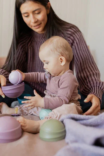 BIBS - Stolp za zlaganje - Pastel Rainbow - 4100100 Luxbaby