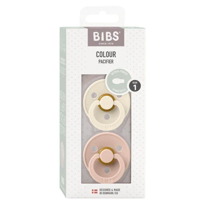 BIBS - Simetrična duda Colour, lateks - Ivory/Blush - 2121417 Luxbaby