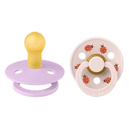 BIBS Studio - Okrogla duda Colour, lateks - Ladybug Violet Sky - 11025103 Luxbaby