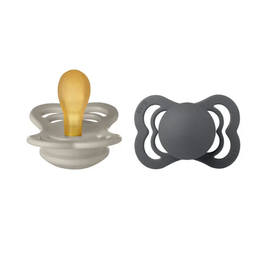 BIBS - Simetrična duda Supreme, lateks - Sand/Iron - 170423 Luxbaby