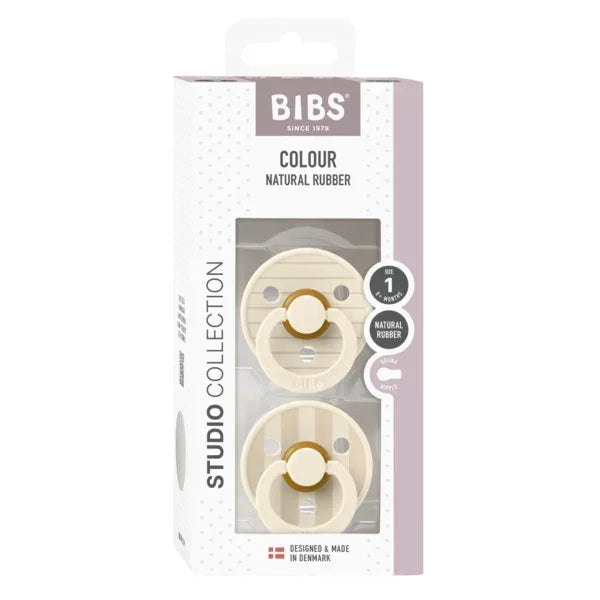 BIBS Studio - Okrogla duda Colour, lateks - Pin Ivory/Vanilla