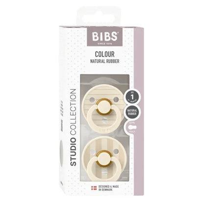 BIBS Studio - Okrogla duda Colour, lateks - Pin Ivory/Vanilla