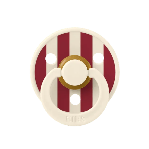 BIBS Studio - Okrogla duda Colour, lateks - Ivory/Ruby - 10022263C Luxbaby