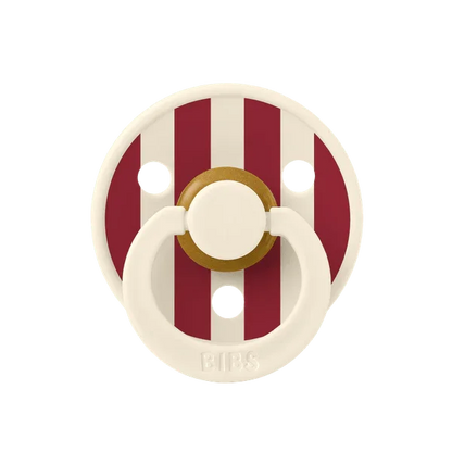 BIBS Studio - Okrogla duda Colour, lateks - Ivory/Ruby - 10022263C Luxbaby