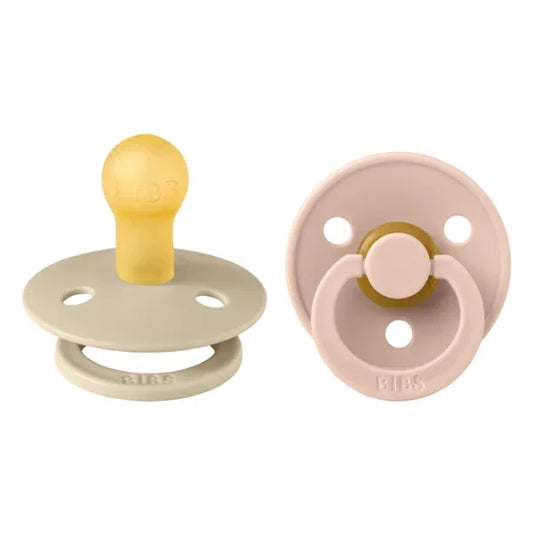 BIBS - Okrogla duda Colour, lateks - Blush/Vanilla