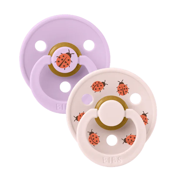 BIBS Studio - Okrogla duda Colour, lateks - Ladybug Violet Sky - 11025103 Luxbaby